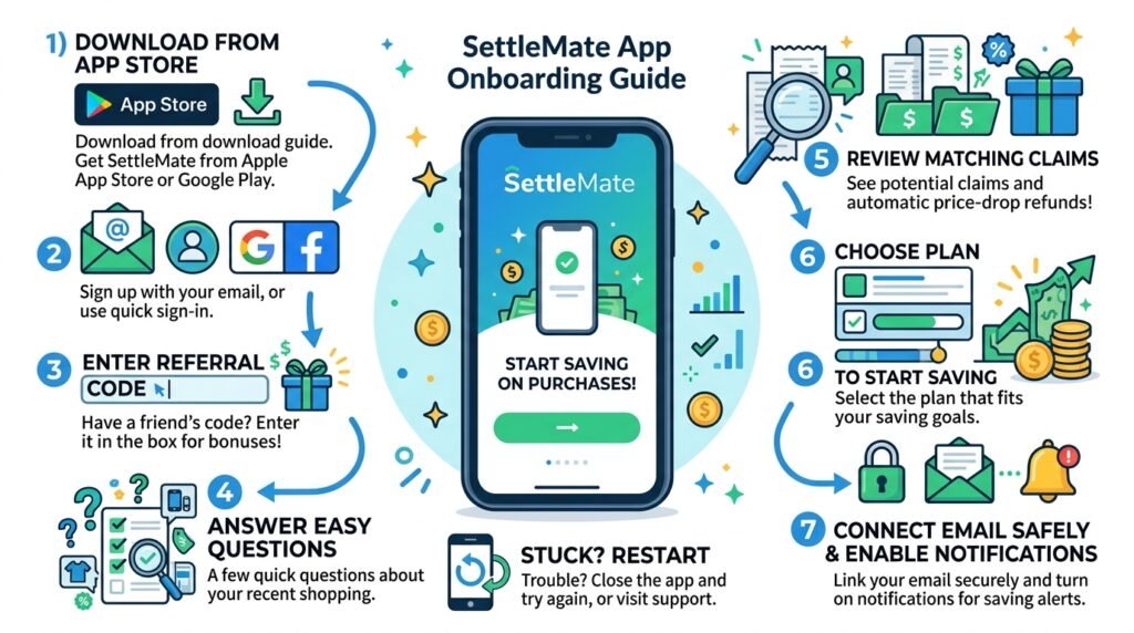 settlemate app referral code